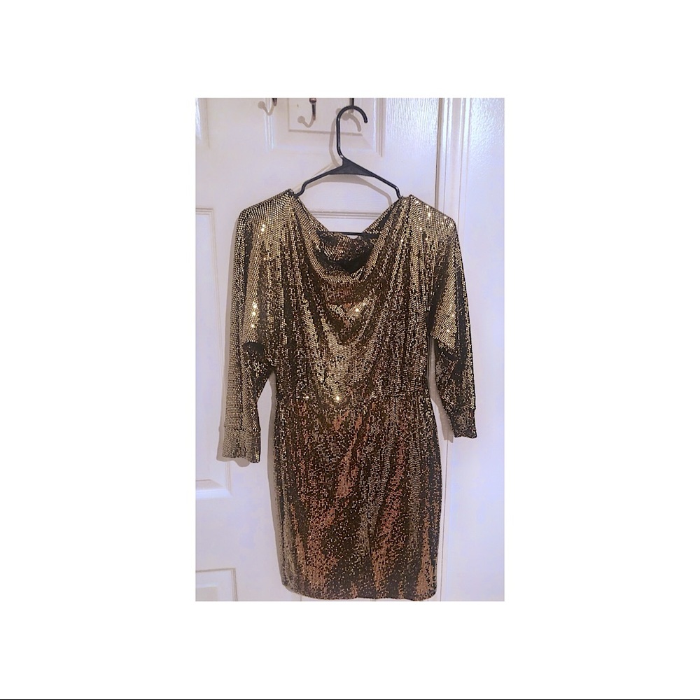 (Sold) “Golden Goddess” - Gold Dress